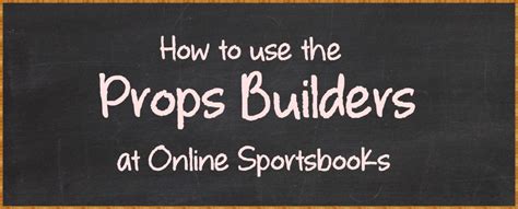 mybookie prop builder|How to Use the Prop Builder Feature at Online Sportsbooks.